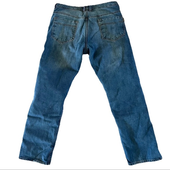 Finn Moto protective Biker Jeans men’s Blue 36x30 Harley motorcycle grunge - Picture 2 of 10